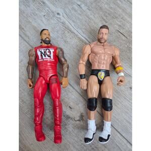 WWE Mattel Action Figure Lot - Jimmy Uso (The Bloodline) & LA Knight - YEAH!